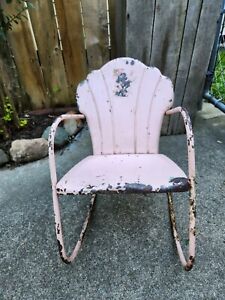 Vintage Child S Outdoor Lawn Patio Chair Metal