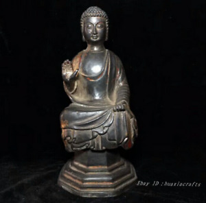 9 Chinese Collect Brass Bronze Copper Handmade Buddha Sculpture Statue Hhh
