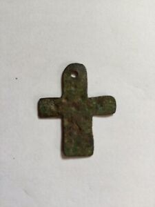 Mediaeval Bronze 18th C Religious Cross Believed From Grand Tour Very Rare 