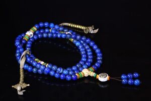 Natural Lapis Lazuli Buddha Beads With A Total Length Of 86 Buddha Beads