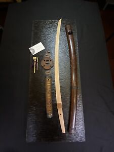 Fine Handachi Koshirae Fittings For Katana With Tsunagi Wood Edo Period Antique