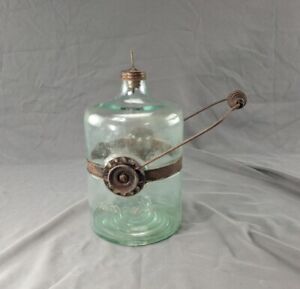 Antique E Z Est Way Kerosene Stove Fuel Bottle Drip Jar Adjustable Angle