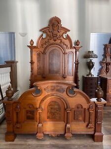 Victorian Queen Size Bed And Dresser