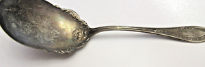 Vintage Extra Coin Silver Plate Serving Spoon 9 Inches Large 63 Grams