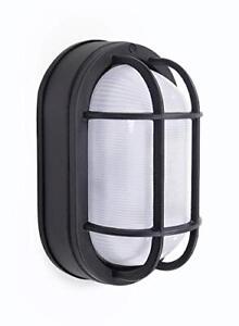 Outdoor 8 5 Oval Led Nautical Bulkhead Light Flush Mount For Wall Or Ceiling We
