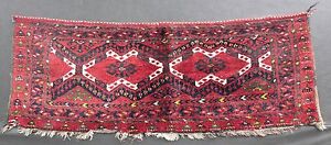 Antique Collector Turkoman Yomud With Ikad Design Rare To Find This Lovely Rug 