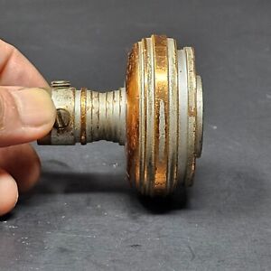 Antique Single Door Knob Solid Brass 9 Oz 