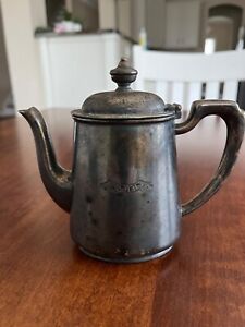 Antique Scotts Elkington Silver Plate Teapot 5 5 Inches Tall