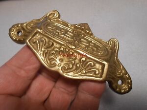 Vintage Ornate Cast Brass Apothecary Drawer Cup Pull 4 5 8 