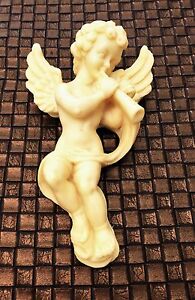 Italian Alabaster Angel Collectible Figurine Cherub Antique Vintage Decor