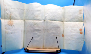 William Penn Family Philadelphia Deed 1822 Signed Sealed Cadwalader Morris