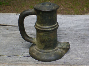 Antique 1700s Spanish Or Colonial Thunder Mug Hand Held Bronz Signal Cannon 5 