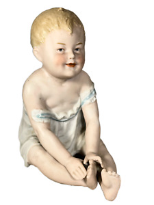 Antique Heubach Piano Baby Bisque Figurine