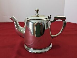 Vintage Department 56 Silver Plate Tea Pot 6 