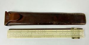 Antique Keuffel Esser 4053 3 Slide Rule W Leather Case 1900 Patent