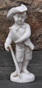 Exquisite 18th C Kpm Berlin Small Porcelain Figurine Of A Putti Fisherman C 1790