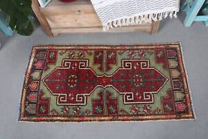 Floor Rugs Vintage Rug Oriental Rugs 1 7x3 5 Ft Small Rug Turkish Rug