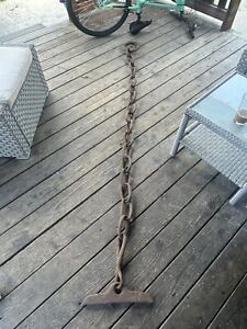 Antique Ships Hand Forged Iron Chain 7 Feet