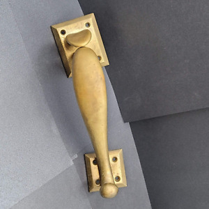 Vintage Brass Exterior Door Knob Pull Handle Holes 6 Salvage Door Hardware