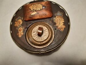 Japanese Meiji Period Wood Bronze And Lacquered Picnic Set C1900 Signed