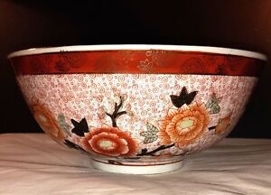 Vintage Japanese Porcelain Kutani Bowl Circa 1930