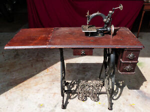 Antique B Eldredge Automatic National Willcox Gibbs Treadle Sewing Machine