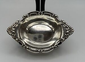 Birks Sterling Silver Oval Nut Dish Shell And Scroll Design