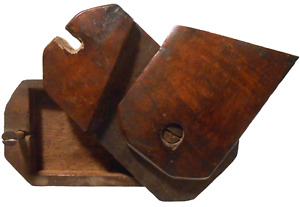 Rare Mid 19th C American Folk Art Prmtv Antique Burled Walnut Hideaway Trick Box