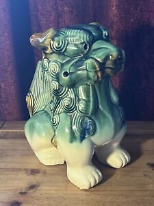 Chinese Foo Dog Fu Lion Female Ceramic 10 High