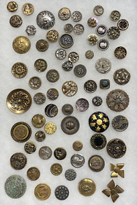 Antique Victorian Jewel Buttons Vintage Lot 17