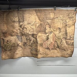 Antique 19th Century French Tapestry D Apres F Vinea