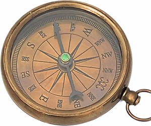 Antique Sports Compass Hiking Camping Nautical Instrument Navigational Direction