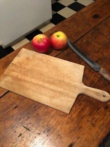 Primitive Thick Vintage Chopping Cutting Cheese Bread Board Charcuterie Old Farm
