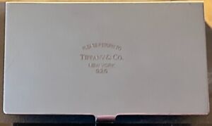 Vintage Tiffany Co 925 Sterling Silver Business Card Case Used
