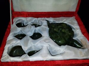 Chinese Jade Or Stone Teapot Set 
