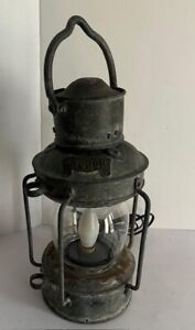 Vintage Anchor Copper Nautical Ship Lantern Electrified