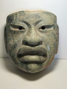 Precolumbian Jade Olmec Transformation Mask