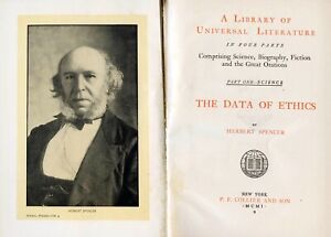 1901 The Data Of Ethics By Herbert Spencer