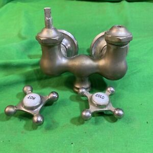 Vintage Appleby Clawfoot Tub Faucet W Handles Hot Cold Farmhouse Parts Or Repair