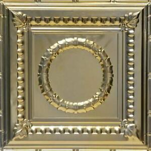 From Plain To Beautiful In Hour Surface Mount Ceiling Tile 24 25 Lx24 25 W Gold