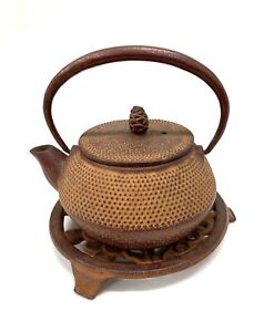 Vintage Japanese Iron Kettle Teapot Iron Kettle Tea Ceremony Japan