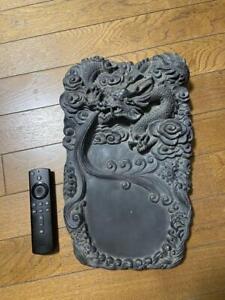 Ink Stone 3 Chinese Ancient Art Extra Large Dragon Carving Ink H7 3