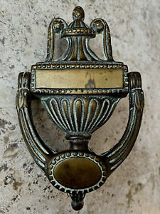 Antique C1906 Victorian Georgian Urn Torchiere Architectural Salvage Doorknocker