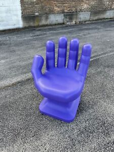 Iris Purple Left Hand Shaped Chair 32 Adult 70s Retro Icarly New
