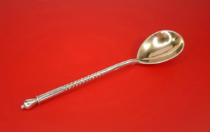Silver Spoon 84 Antique Vintage In Russia For Coffee Rare Stamped 16 1g Engraved