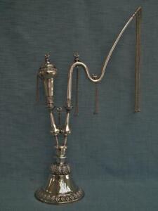Antique Sterling Solid Silver Islamic Indian Pipe Hookah Huqqa India Huge 74 Cm