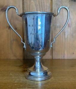 1955 Vintage Silver Plate Trophy Trophies Loving Cup Trophy