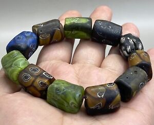 Afghanistan Old Wonderful Roman Glass Beads Beautiful Bracelet