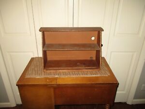 Antique Furniture Salvage 1916 Singer Sew Machine Repurposed Cabinet Wood Shelf