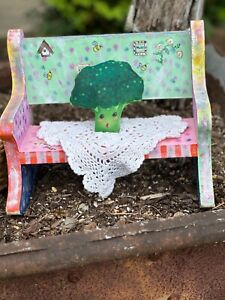 Handmade Primitive Broccoli Doll Farmhouse Broccoli Hostess Gift Teacher Gift